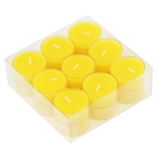 Floristik24 Teelichter Gelb 18 St