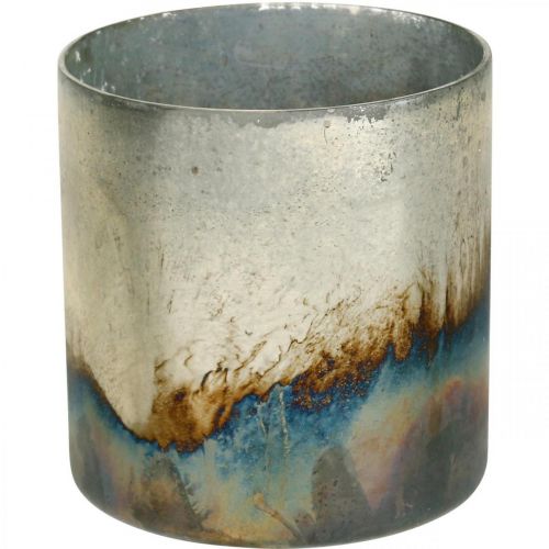 Floristik24 Kerzenglas, Deko-Windlicht, Tischdeko Antik-Look Ø9,5cm H10cm 4St