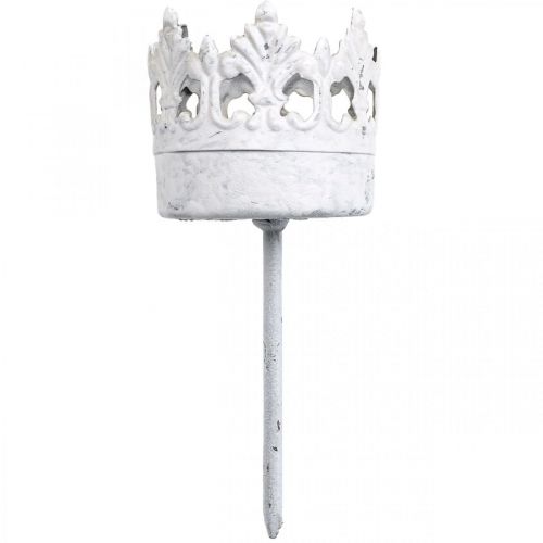 Teelichthalter Metall zum Stecken, Kerzenhalter Krone Ø4,5cm 4St | Floristik24.ch