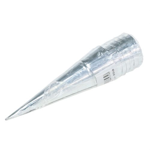 Floristik24 Teelichthalter Silber Ø4,5cm H14cm 8St