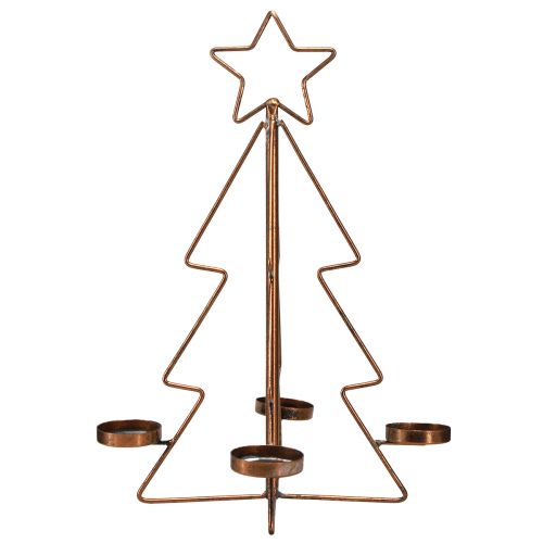 Artikel Teelichthalter Tannenbaum Tischdeko Bronze Ø27cm H38cm