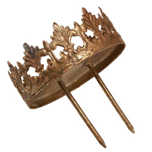 Floristik24 Teelichthalter zum Stecken mit Kerzenglas Gold Ø7cm 4 St