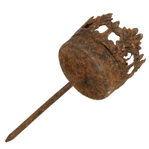 Floristik24 Teelichthalter zum Stecken Rost Ø3,8cm H10,5cm 4St