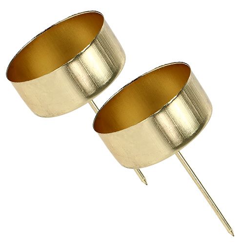 Teelichthalter Gold Ø4cm L7cm 4St