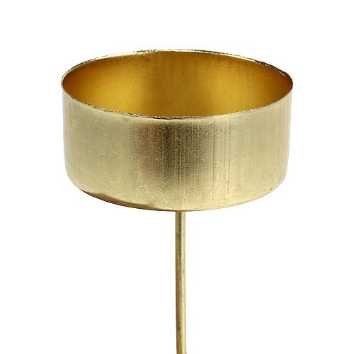 Floristik24 Teelichthalter Gold Ø4cm L7cm 4St