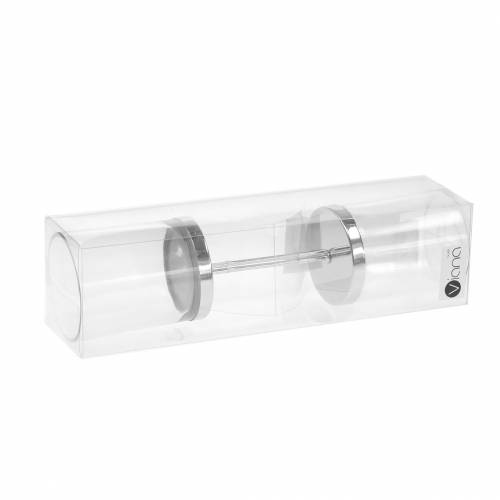 Artikel Kerzenhalter zum Stecken Metall/Glas Ø6,5cm H19cm 2 St