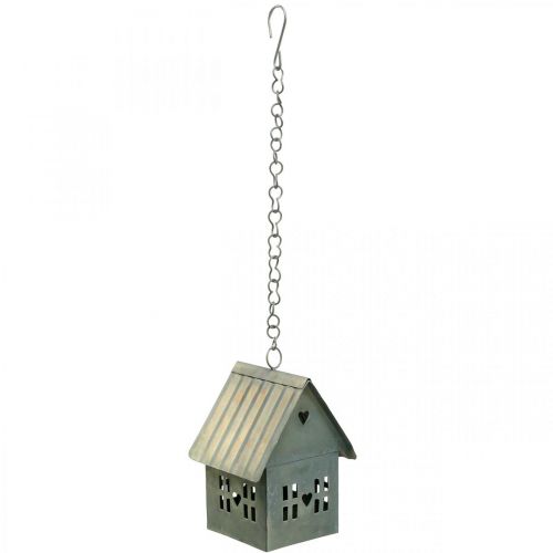 Floristik24 Lichthaus Teelichthalter Metall zum Aufhängen H12,5cm