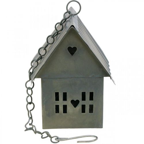 Floristik24 Lichthaus Teelichthalter Metall zum Aufhängen H12,5cm