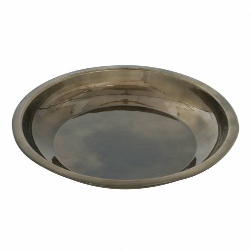 Floristik24 Dekoteller aus Metall Bronze Glänzend Ø23,5cm