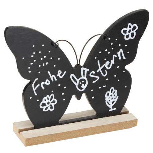 Artikel Tischdeko Holz Deko Schmetterling Schwarz Natur 15cm 6 St