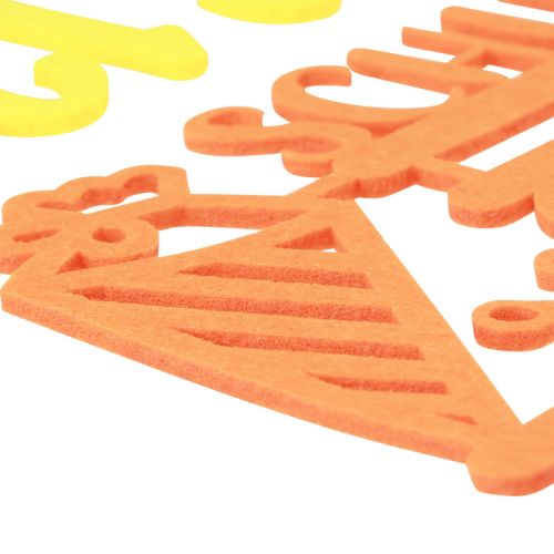 Artikel Tischdeko Einschulung Kuchentopper Streudeko aus Filz Gelb Orange 2St