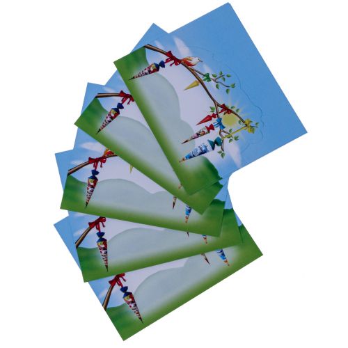 Artikel Tischdeko Einschulung, Tischkarten Schulanfang Deko 6×9cm 6St