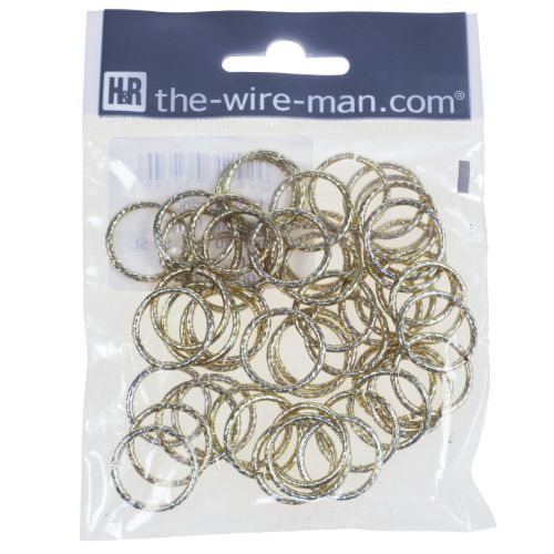 Floristik24 Tischdeko Hochzeit Hochzeitsringe Dekoringe Gold Ø2cm 50St