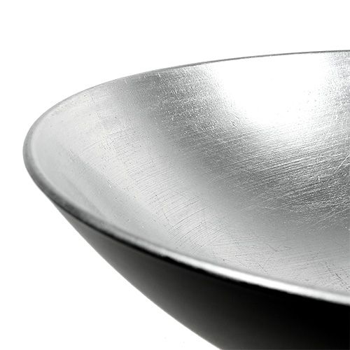 Floristik24 Tischdeko Schale Silber Ø28cm Kunststoff
