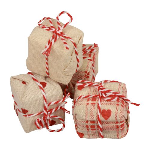 Artikel Tischdeko Weihnachten Geschenkpäckchen Deko 3,5cm 9 St