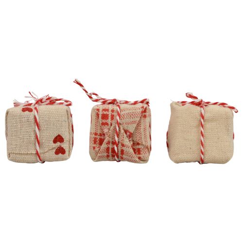 Artikel Tischdeko Weihnachten Geschenkpäckchen Deko 3,5cm 9 St