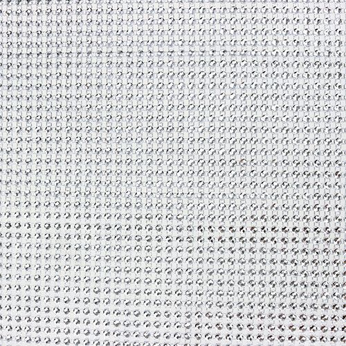 Tischläufer mit Pailletten Hellsilber B25cm L228cm