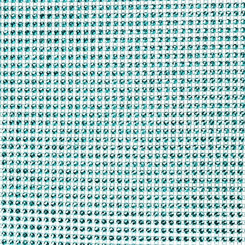 Tischläufer mit Pailletten Türkis B25cm L228cm