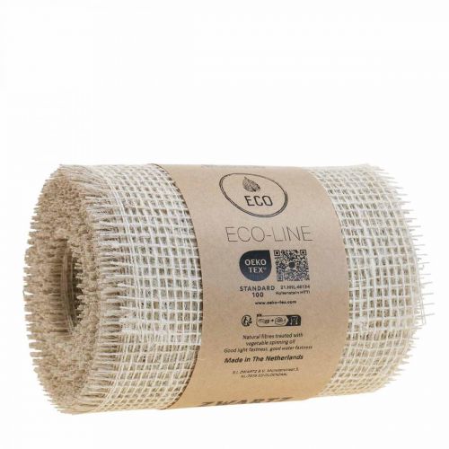 Artikel Tischläufer Jute Juteband Tischband Weiß B15cm L10m