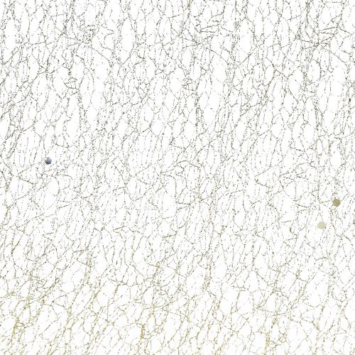 Floristik24 Tischläufer Tischband Champagne Glitter B35cm L200cm