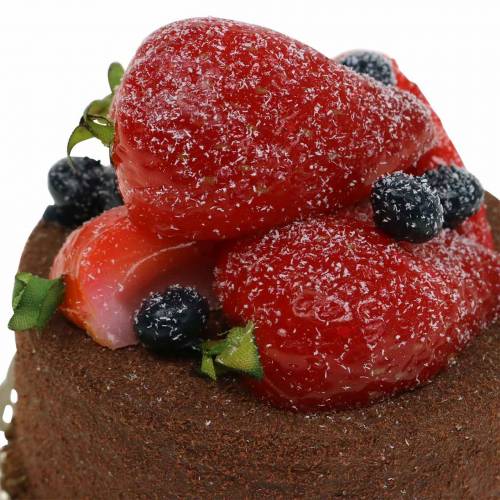 Floristik24 Deko Törtchen Schoko Food-Attrappe 7cm
