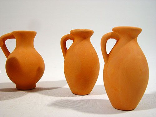 Floristik24 Terracotta Vase 6cm mini (24St.)