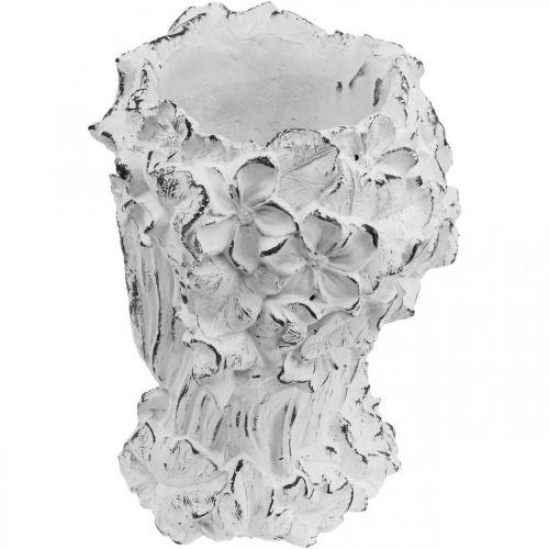 Floristik24 Pflanzkopf Beton Übertopf Shabby Chic Frauenkopf Weiß H34cm