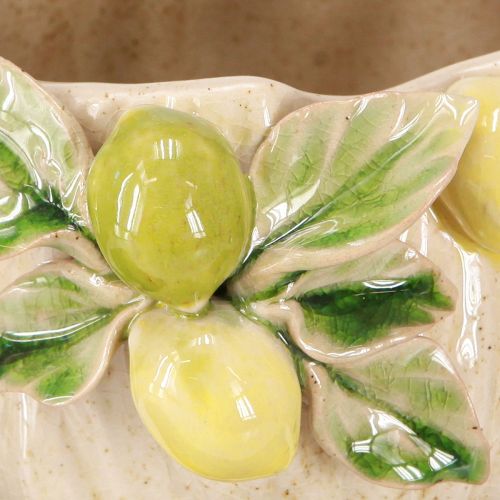 Artikel Dekorativer Keramik-Blumentopf – Zitronenmuster für südländische Flair Ø19,5cm