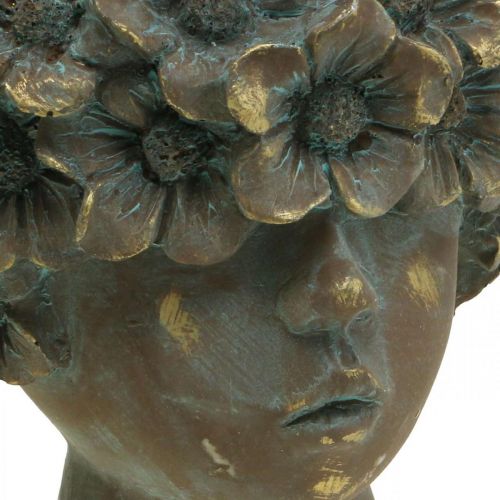 Floristik24 Pflanztopf Büste Blumentopf Mädchen mit Gesicht H19cm