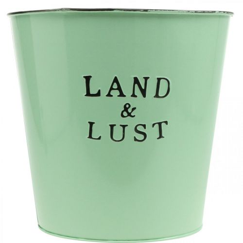 Artikel Blumentopf Vintage Pflanzkübel Mint Metalldeko Ø21,5×H21cm