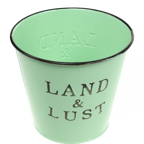 Artikel Pflanzkübel Mint Deko Übertopf Metall Blumentopf klein Ø14×H13cm