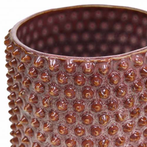 Floristik24 Übertopf Rosa, Weiß Ø11cm H10cm 2St