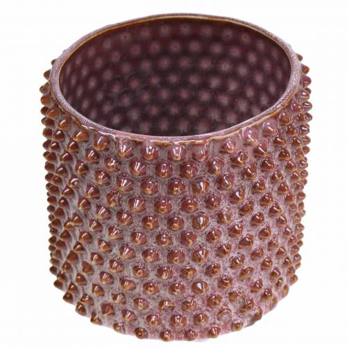 Floristik24 Übertopf Rosa, Weiß Ø11cm H10cm 2St