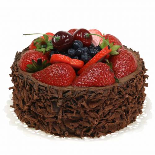 Schoko-Sahne-Torte künstlich Ø15cm H11,5cm