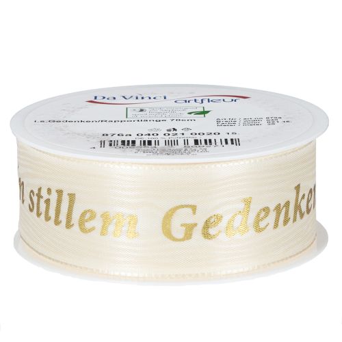 Artikel Gedenkschleife In stillem Gedenken für Trauerfloristik und Erinnerung 20m