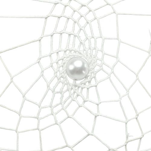 Floristik24 Traumfänger Herz Weiß 55cm 2St