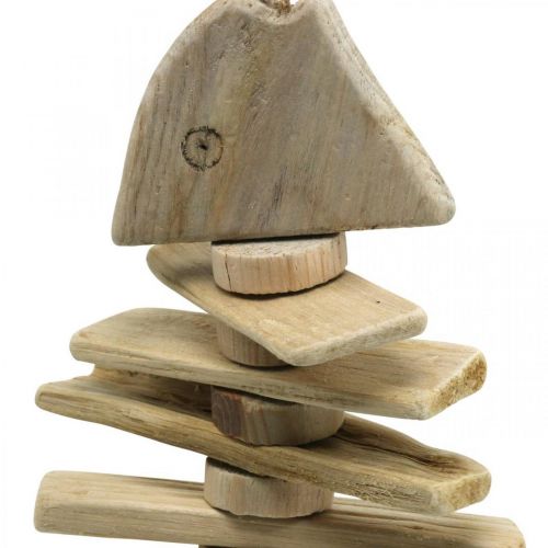 Floristik24 Fisch Treibholz Natur, Maritime Deko zum Hängen, Fischgräte L38cm