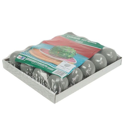 Artikel Steckschaum Kugel Trocken-Steckschaum Grau Ø7cm 20 St