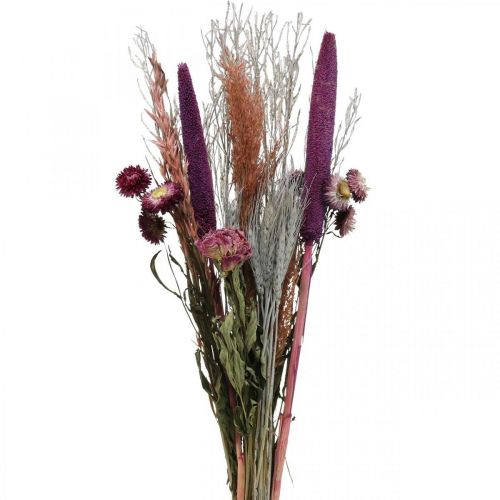 Artikel Trockenblumen Strauß Rosa Wiesenblumen und Getreide 70-75cm