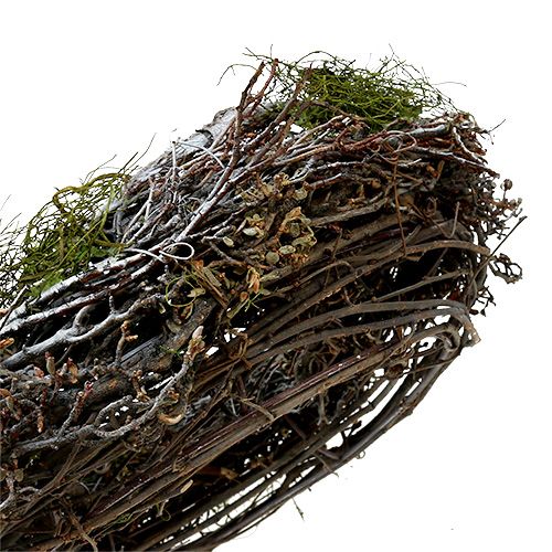 Floristik24 Türkranz mit Moos Ø28cm Grau, Grün