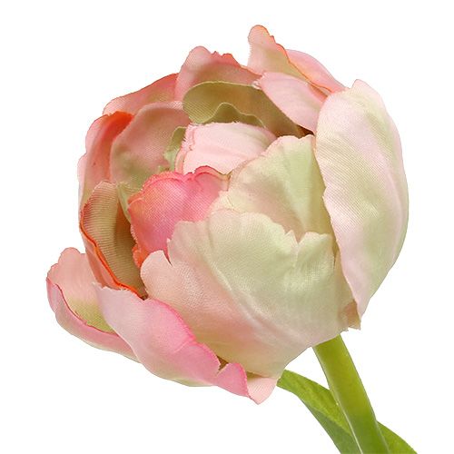 Floristik24 Tulpe Rosa, Grün 37cm 6St