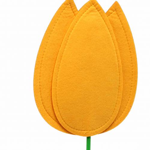 Artikel Filzblume Tulpe Gelb Sommerdekoration H88cm