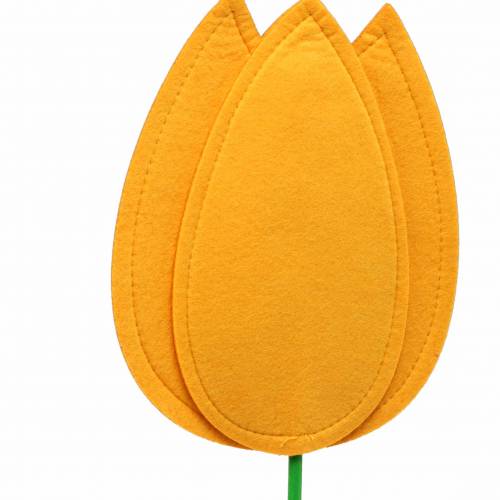 Floristik24 Filzblume Tulpe Gelb Sommerdekoration H88cm