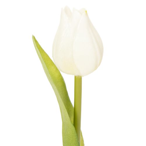 Floristik24 Künstliche Tulpe realistische Dekoration langlebige Seidenblume für Zuhause 21cm 6St