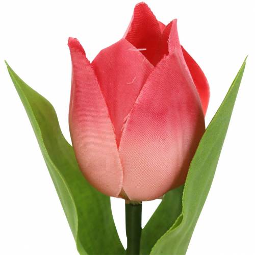 Floristik24 Tulpenmix Kunstblumen Pink Apricot 16cm 12St