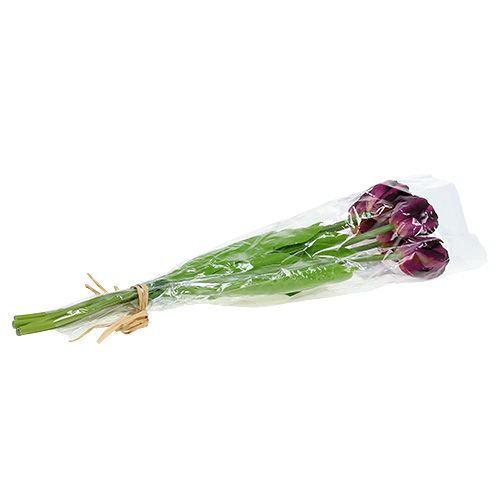 Floristik24 Tulpenstrauß 43cm Violett