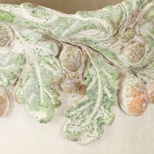 Artikel Übertopf Herbst Eicheln Pflanztopf Steinguss Ø14,5cm H13cm