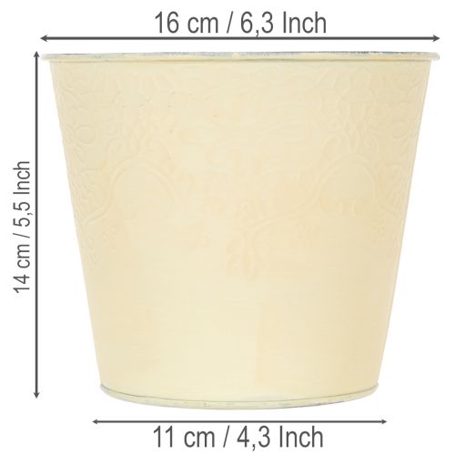 Metall Blumenübertopf Ø16cm