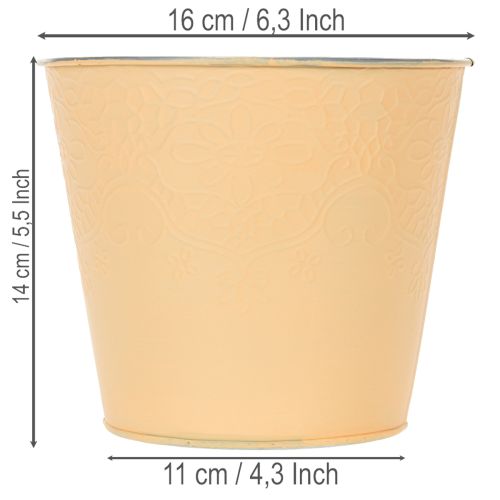 Metall Blumenübertopf Ø16cm
