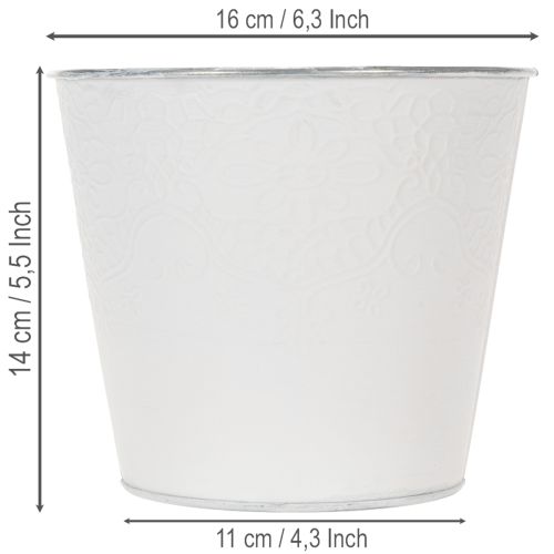 Blumenübertopf Metall Ø16cm